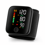 Wrist Electronic Sphygmomanometer digital blood pressure monitor displaying automatic wrist measurement data